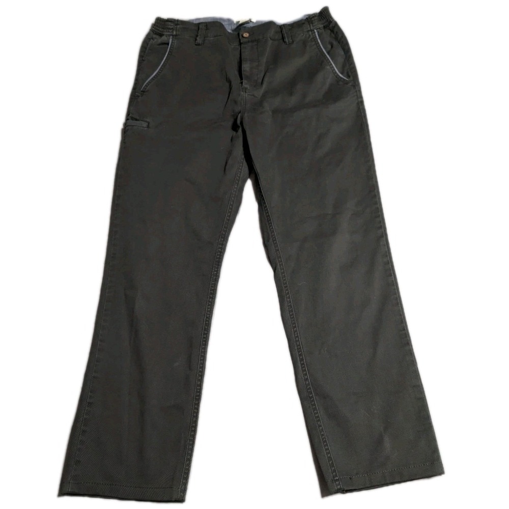 Carbon2Cobalt Men's Pants 32x26 Gray Stretch Casual Utility Chino Pants‎